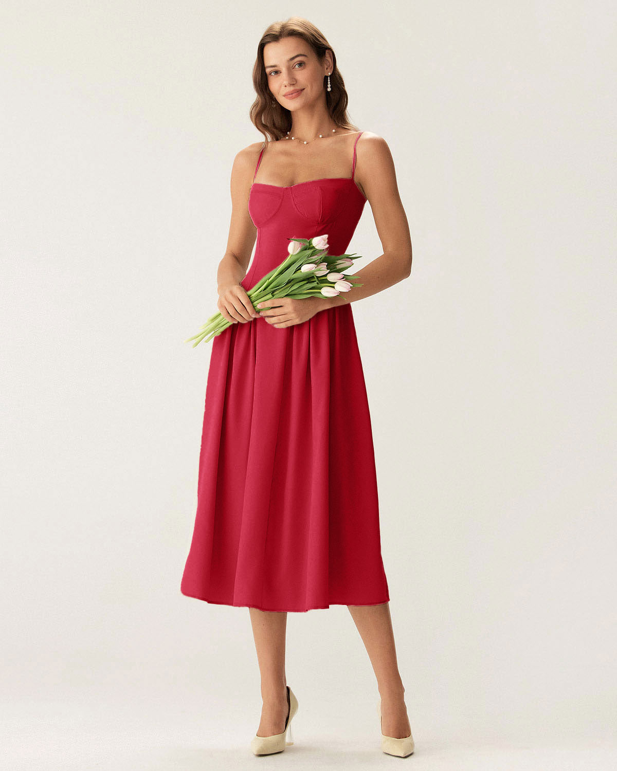 Women Woven Polyester Dresses Dresses - RIHOAS